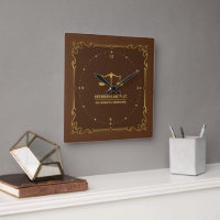 Brown cuir Gold Justice Échelle Cadre Vintage