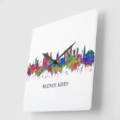 Horloge Carrée Buenos Aires (Angle)