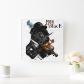 Horloge Carrée Bulldog (Maison)