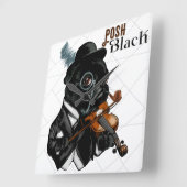 Horloge Carrée Bulldog (Angle)