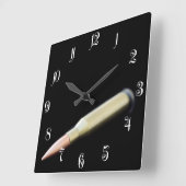 Horloge Carrée Bullet (Angle)