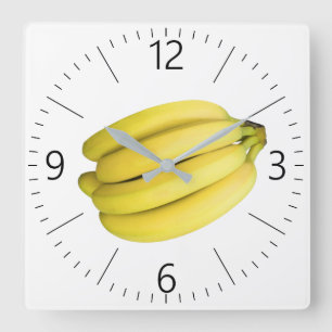 Horloge Carrée Bunch of bananas