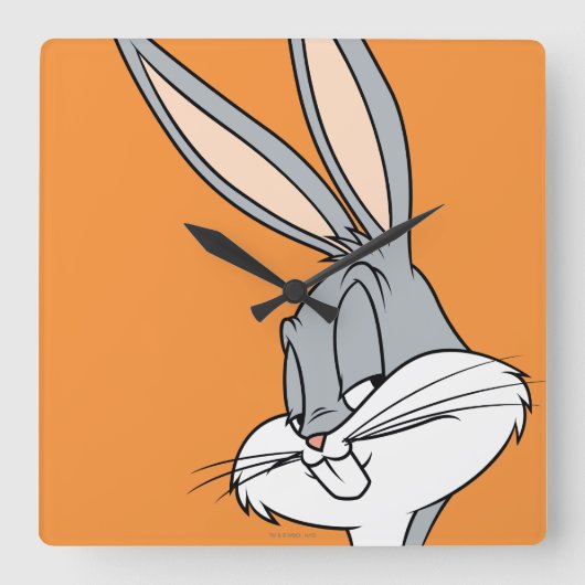 Horloge Carrée BUNNY™ BUNNY Sideways (Recto)