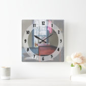 Horloge Carrée Bureau de l'enseignant (Maison)