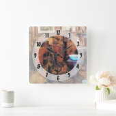 Horloge Carrée Bureau Dentaire Avec Exercice (Maison)