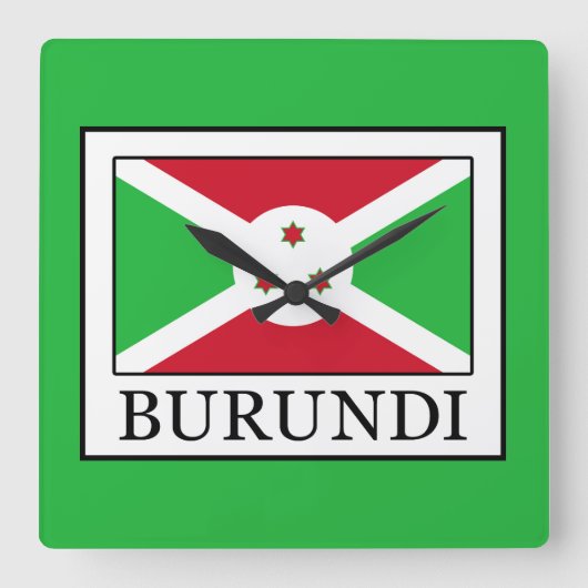 Horloge Carrée Burundi (Recto)