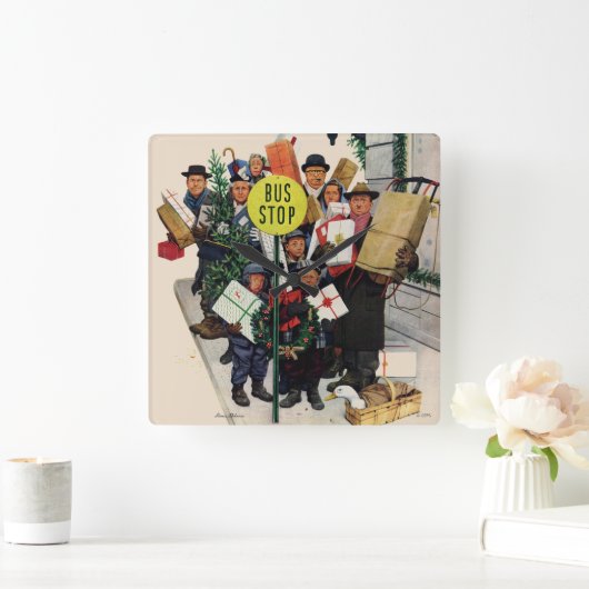 Horloge Carrée Bus Stop (Maison)