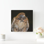 Horloge Carrée Buse artisanale (Maison)