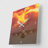 HORLOGE CARRÉE C-130 HERCULES (Angle)