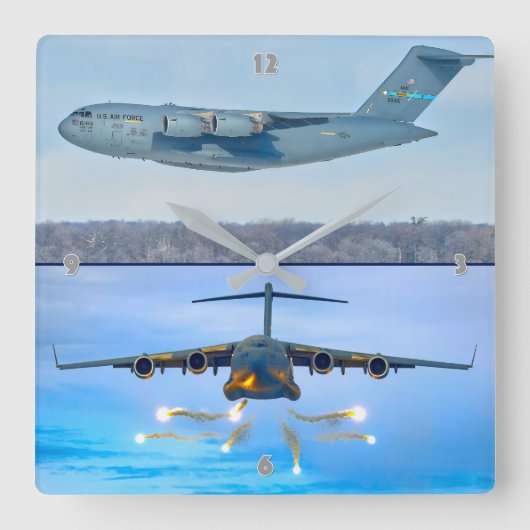 HORLOGE CARRÉE C-17 GLOBEMASTER III (Recto)
