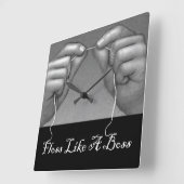 Horloge Carrée Cabinet Dentaire (Angle)