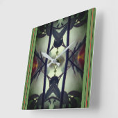 Horloge Carrée Cachet mural de base (Angle)