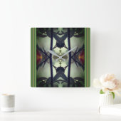 Horloge Carrée Cachet mural de base (Maison)