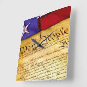 Horloge Carrée Cachette de la Constitution (Angle)