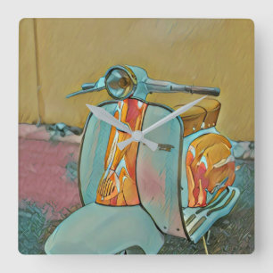 Horloge Carrée Cadeau pour motard