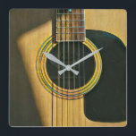 Horloge Carrée Cadeau pour musicien guitariste<br><div class="desc">Cette oeuvre de guitare vintage est adaptée aux joueurs de guitare qui aiment jouer de la guitare. elle peut être offerte en cadeau à un petit ami, une petite amie, ou un papa pour un anniversaire, une fête des pères ou une Saint-Valentin. Le design rétro propose un cadeau vintage cool...</div>
