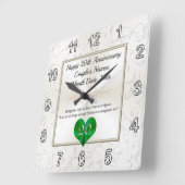 Horloge Carrée Cadeaux d'anniversaire pour 20 ans de mariage, hor (Angle)