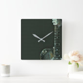 Horloge Carrée Cadeaux de basse guitariste (Maison)