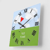 Horloge Carrée Cadeaux de nouveauté Golf (Angle)