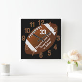 Horloge Carrée Cadeaux nocturnes, TEXTE, COULEURS (Maison)