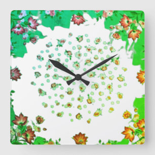 Horloge Carrée Cadran mural STYLE ART ET DESIGN