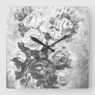 Horloge Carrée Cadran mural STYLE ART ET DESIGN