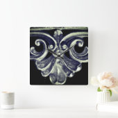 Horloge Carrée Cadre français en argent (Maison)