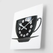 Horloge Carrée Café (Angle)