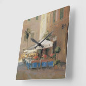 Horloge Carrée Café Roma (Angle)