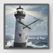 Horloge Carrée "Calme de la mer turbulente" (Recto)