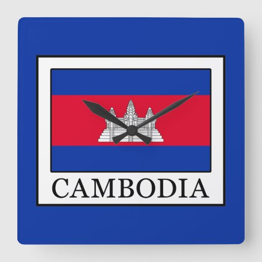 Horloge Carrée Cambodia (Recto)
