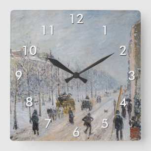 Horloge Carrée Camille Pissarro - Boulevards extérieurs, Effet de