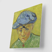 Horloge Carrée Camille Roulin par Vincent Van Gogh (Angle)