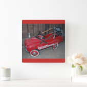 Horloge Carrée Camion d'incendie pour jouets de Noël (Maison)