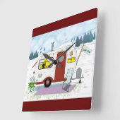 Horloge Carrée Camp Chic (Angle)