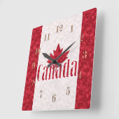 Horloge Carrée Canada (Angle)