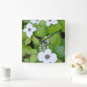 Horloge Carrée Canada, Colombie-Britannique. Dwarf Dogwood (Maison)