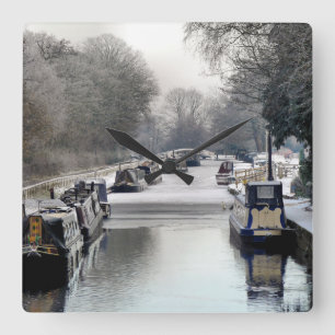 HORLOGE CARRÉE CANAUX