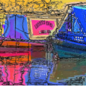 HORLOGE CARRÉE CANAUX