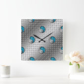 Horloge Carrée Cancer du crabe (Maison)