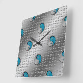 Horloge Carrée Cancer du crabe (Angle)