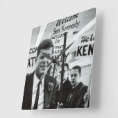 Horloge Carrée Candidate Kennedy (Angle)