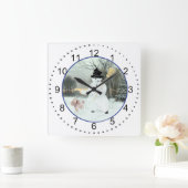Horloge Carrée Caniche (Maison)