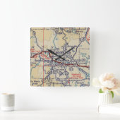 Horloge Carrée Canon City Vintage (Maison)