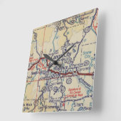 Horloge Carrée Canon City Vintage (Angle)