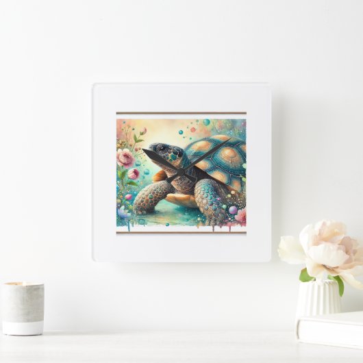 Horloge Carrée Cantors giant softshell turtle 060824AREF136 - Wat (Maison)