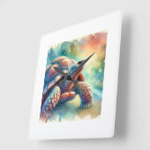 Horloge Carrée Cantors giant softshell turtle 250924AREF118 - Wat (Angle)