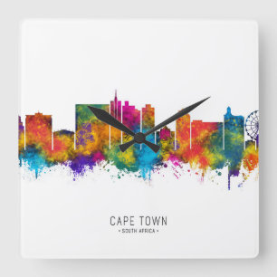 Horloge Carrée Cap Town South Africa Skyline