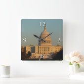 Horloge Carrée Capitol à Noël Washington DC Holiday (Maison)