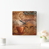 Horloge Carrée Cappucino (Maison)